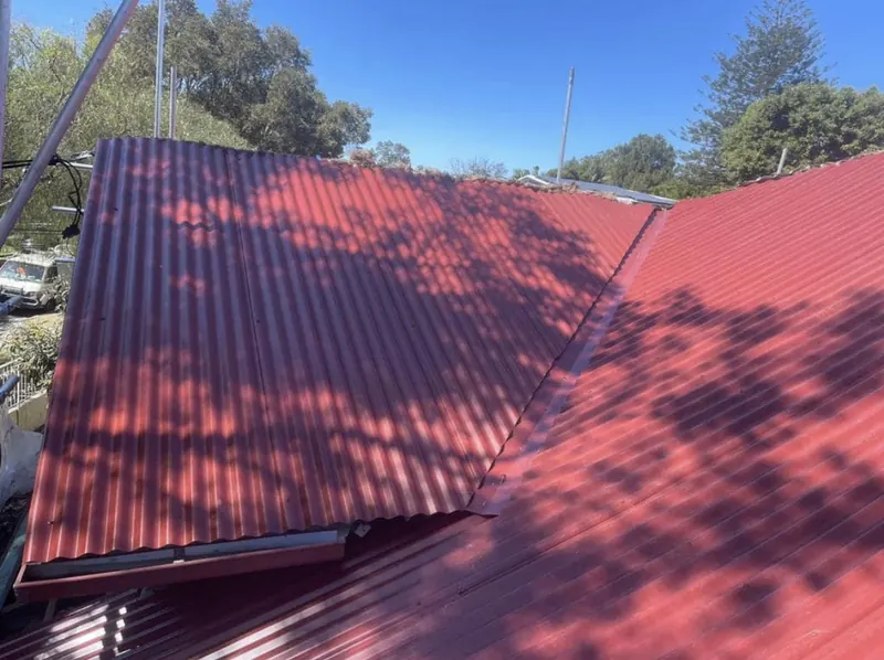 Botany roof repair: completed roof section