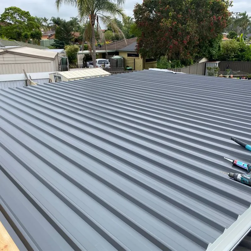 Corrugated Colorbond roof sheets