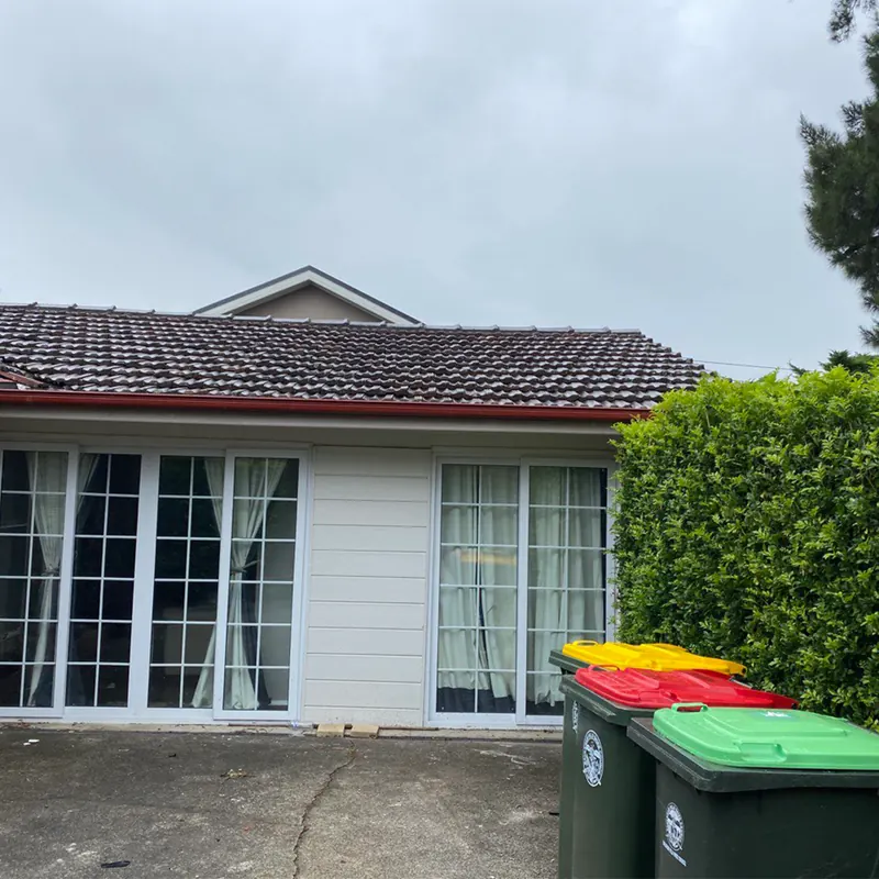 Home with new gutters and downpipes
