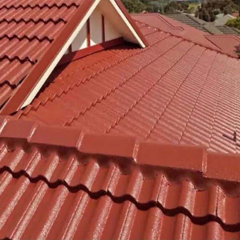 Restored terracotta tile roof
